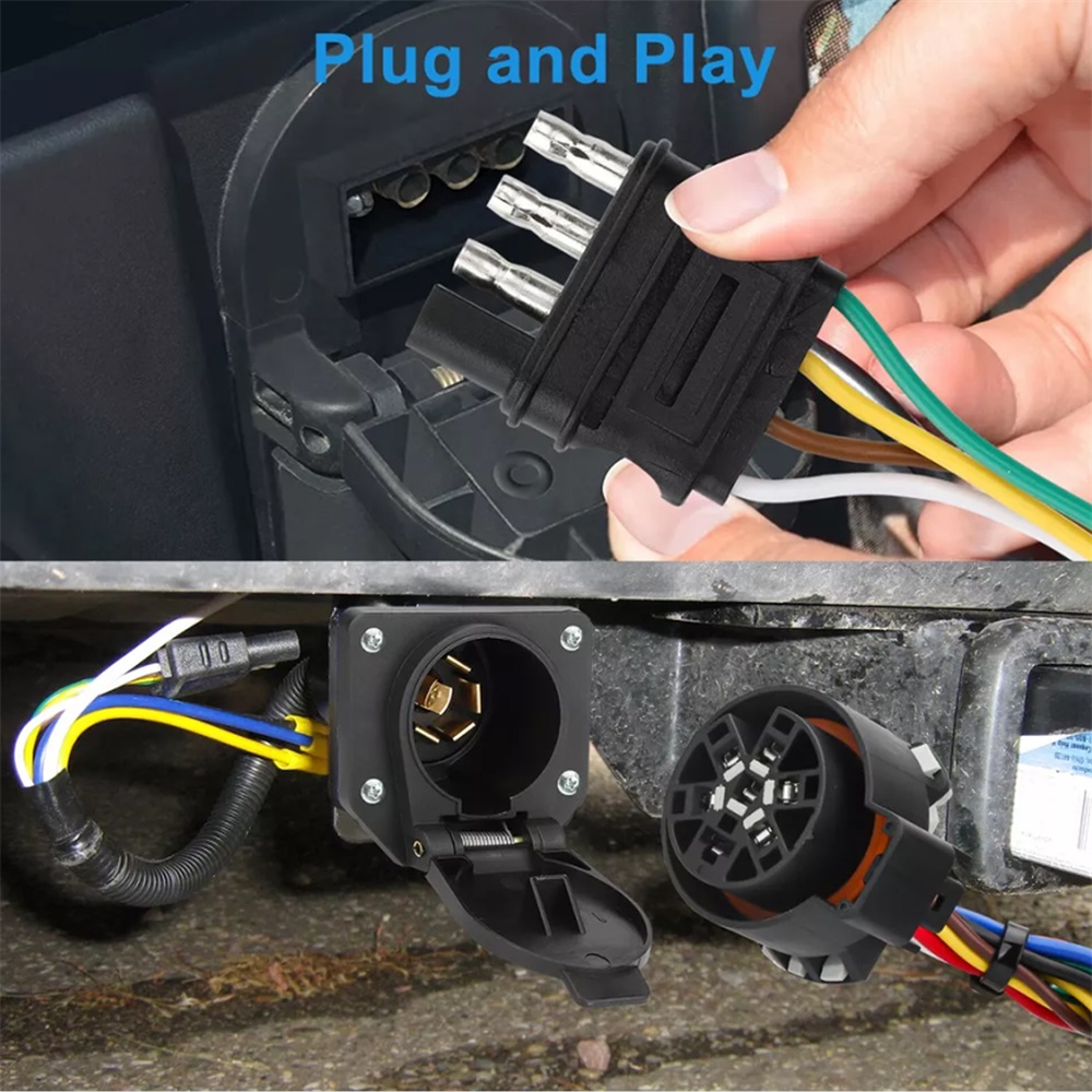 Panman 7 Pin to 4 Pin Harness with Reverse Wire For 99-16 Ford F