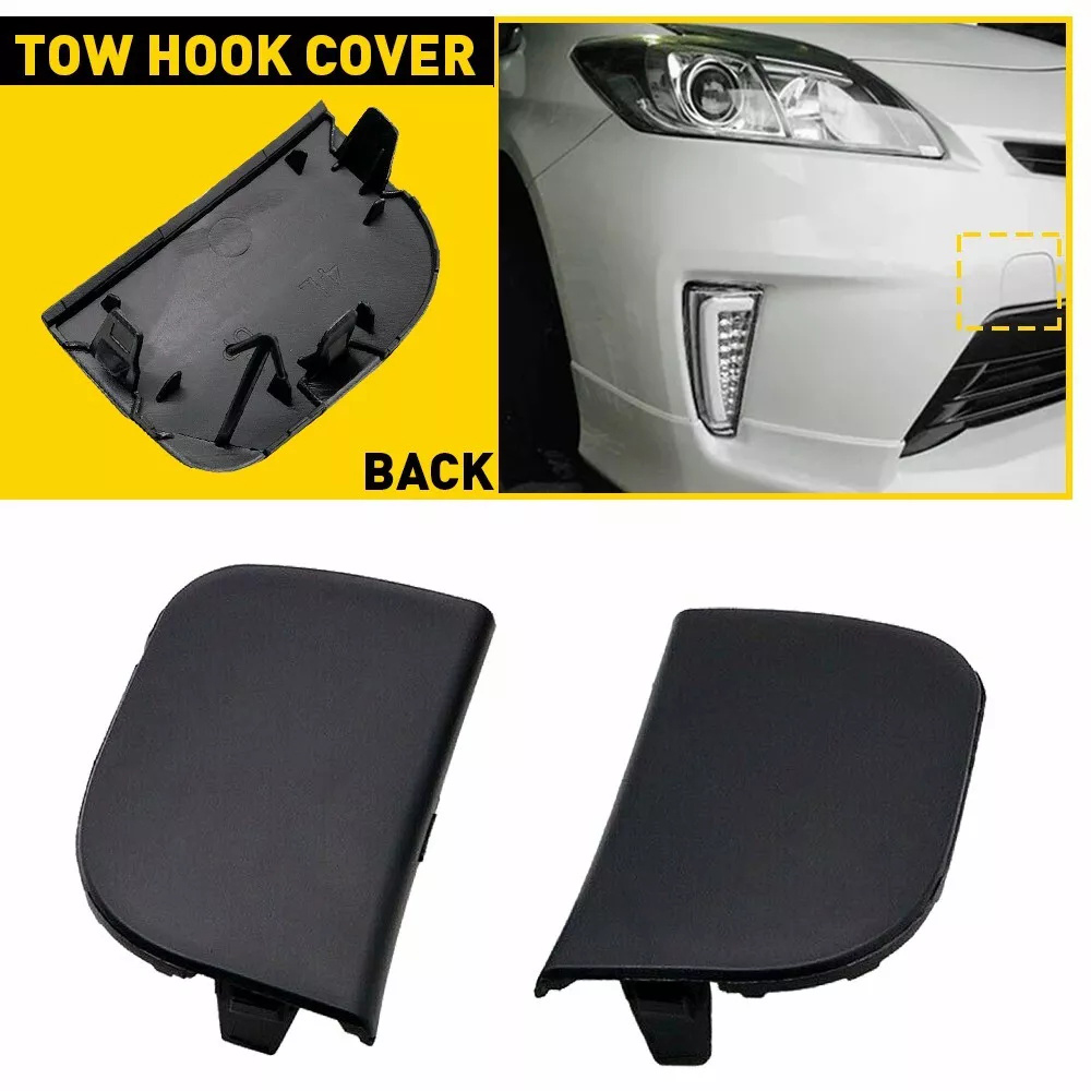 スウィッチ 2PCS For Toyota Prius XW30 2012-2015 Front Bumper Tow Hook Covers
