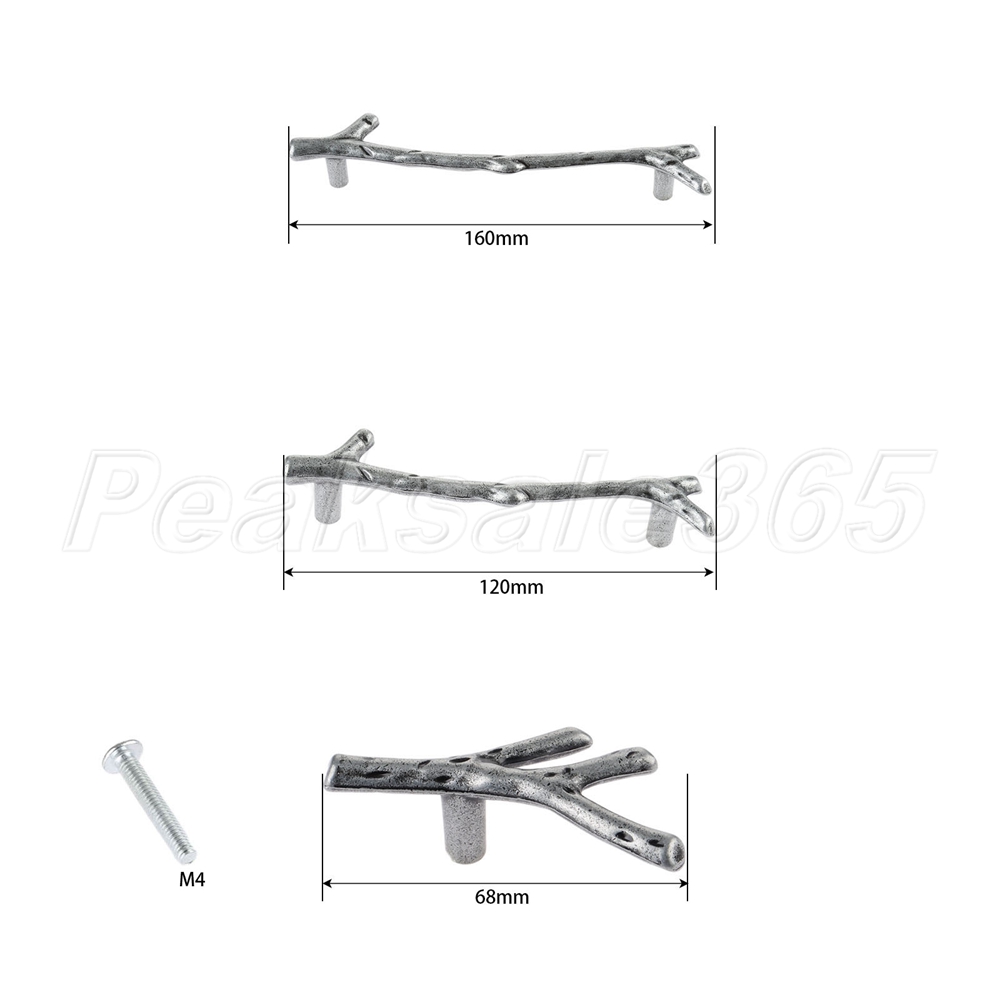Retro Baumzweig Möbelgriff Möbelknauf Tür Kabinett Schrank Handgriff